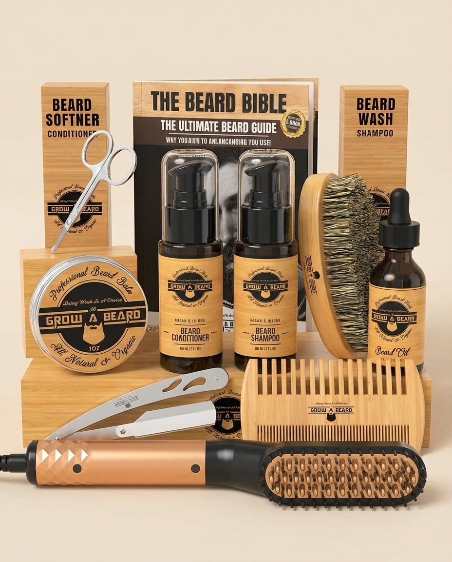 Beard Straightener Grooming Kit