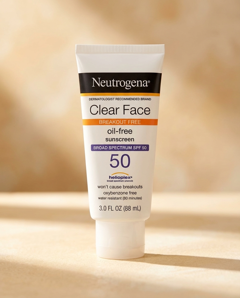 Neutrogena Clear Face Sunscreen Lotion for Acne-Prone Skin